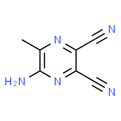 2,3-Pyrazinedicarbonitrile,5-amino-6-methyl-结构式