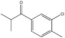 3'-CHLORO-2,4'-DIMETHYLPROPIOPHENONE结构式