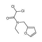 2,2-dichloro-N-ethyl-N-(furan-2-ylmethyl)acetamide结构式