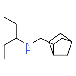 Bicyclo[2.2.1]heptane-2-methanamine, N-(1-ethylpropyl)-, exo- (9CI) structure
