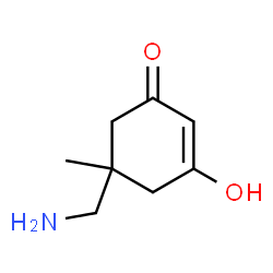 2-Cyclohexen-1-one, 5-(aminomethyl)-3-hydroxy-5-methyl- (9CI)结构式