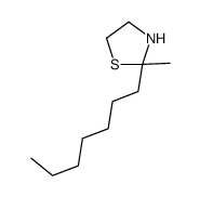 2-heptyl-2-methyl-1,3-thiazolidine Structure