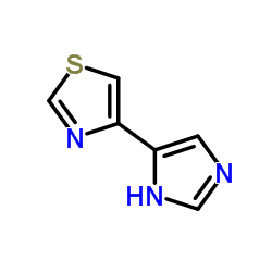 Thiazole,4-(5-imidazolyl)-(4CI) structure