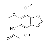 N-(6,7-dimethoxy-4-hydroxy-5-benzofuranyl)acetamide Structure