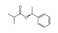 (S)-1-phenylethyl 2-methylpropanoate结构式