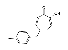 5-(p-tolylmethyl)tropolone结构式