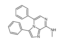 N-methyl-3,5-diphenylimidazo[1,2-a]pyrazin-8-amine结构式