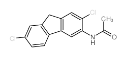 Acetamide,N-(2,7-dichloro-9H-fluoren-3-yl)-结构式