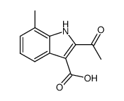 2-acetyl-7-methyl-1H-indole-3-carboxylic acid结构式