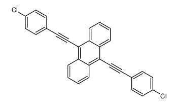 9,10-bis[2-(4-chlorophenyl)ethynyl]anthracene结构式