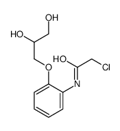 2-chloro-N-[2-(2,3-dihydroxypropoxy)phenyl]acetamide Structure