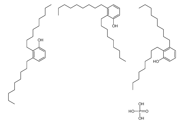 2,3-di(nonyl)phenol,phosphoric acid Structure