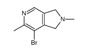 1H-Pyrrolo[3,4-c]pyridine,7-bromo-2,3-dihydro-2,6-dimethyl-(9CI) Structure