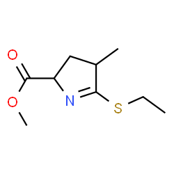 2H-Pyrrole-2-carboxylicacid,5-(ethylthio)-3,4-dihydro-4-methyl-,methylester(9CI)结构式