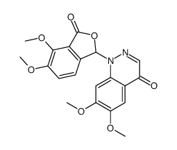 1-(4,5-dimethoxy-3-oxo-1H-2-benzofuran-1-yl)-6,7-dimethoxycinnolin-4-one Structure