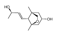 6-Oxabicyclo[3.2.1]octan-3-ol,8-[(1E,3R)-3-hydroxy-1-butenyl]-1,5-dimethyl-,(1S,3S,5R,8R)-(9CI) structure