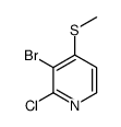 3-bromo-2-chloro-4-methylsulfanylpyridine Structure