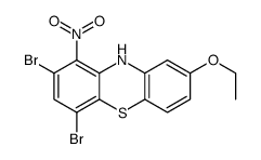 2,4-dibromo-8-ethoxy-1-nitro-10H-phenothiazine结构式