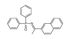 N-diphenylphosphoryl-1-naphthalen-2-ylethanimine Structure