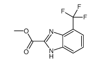 methyl 4-(trifluoromethyl)-1H-benzimidazole-2-carboxylate Structure