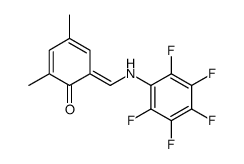 2,4-dimethyl-6-[(2,3,4,5,6-pentafluoroanilino)methylidene]cyclohexa-2,4-dien-1-one Structure