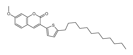 3-(5-dodecylthiophen-2-yl)-7-methoxychromen-2-one Structure