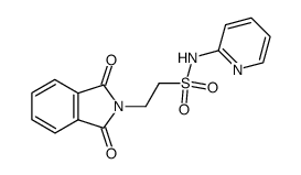 2-phthalimido-ethanesulfonic acid-[2]pyridylamide结构式