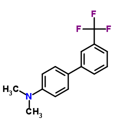 4-DIMETHYLAMINO-3'-TRIFLUOROMETHYLBIPHENYL structure