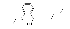 1-(2-allyloxyphenyl)hept-2-yn-1-ol结构式