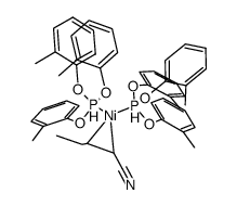 Ni(cis-2-pentenenitrile)(P(O-o-tolyl)3)2 Structure
