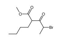 methyl 4-bromo-2-butyl-3-oxopentanoate结构式