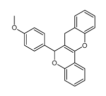 6-(4-methoxyphenyl)-6,7-dihydrochromeno[3,2-c]chromene结构式