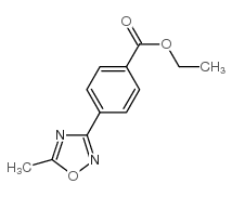 ethyl 4-(5-methyl-1,2,4-oxadiazol-3-yl)benzoate structure