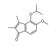 5-methoxy-2,3-dimethyl-4-propan-2-yloxyinden-1-one Structure