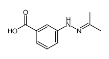 3-isopropylidenehydrazino-benzoic acid结构式