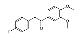 1-(3,4-dimethoxyphenyl)-2-(4-fluorophenyl)ethanone Structure