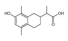 2-(1,2,3,4-tetrahydro-7-hydroxy-5,8-dimethylnaphthalen-2-yl)-propionic acid结构式