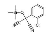 2-(2-chlorophenyl)-2-trimethylsilyloxypropanedinitrile结构式