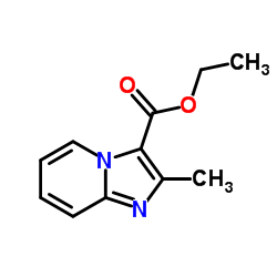 Ethyl 2-methylimidazo[1,2-a]pyridine-3-carboxylate结构式