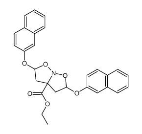 ethyl 2,5-bis(naphthalen-2-yloxy)tetrahydro-3aH-isoxazolo[2,3-b]isoxazole-3a-carboxylate Structure