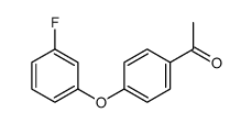 1-[4-(3-氟苯氧基)-苯基]-乙酮结构式