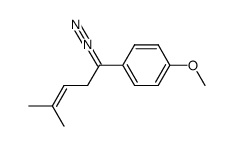 1-(1-diazo-4-methylpent-3-en-1-yl)-4-methoxybenzene Structure