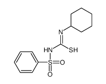 1-(benzenesulfonyl)-3-cyclohexylthiourea结构式