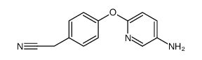 Benzeneacetonitrile, 4-[(5-amino-2-pyridinyl)oxy] Structure