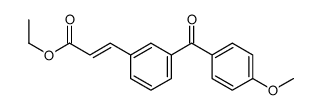 ethyl 3-[3-(4-methoxybenzoyl)phenyl]prop-2-enoate结构式