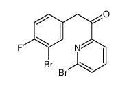 2-(3-bromo-4-fluorophenyl)-1-(6-bromopyridin-2-yl)ethanone结构式