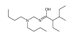N-[(dibutylamino)methyl]-2-ethyl-3-methylpentanamide Structure
