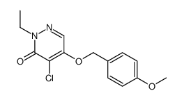 4-chloro-2-ethyl-5-[(4-methoxyphenyl)methoxy]pyridazin-3-one Structure