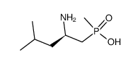 ((R)-2-Amino-4-methyl-pentyl)-methyl-phosphinic acid结构式