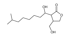 4-(hydroxymethyl)-3-(1-hydroxy-7-methyloctyl)oxolan-2-one Structure